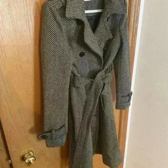 Beautiful Ricki’s WM XS herringbone pea coat - As always  Free Shipping!!! - Picture 2 of 3